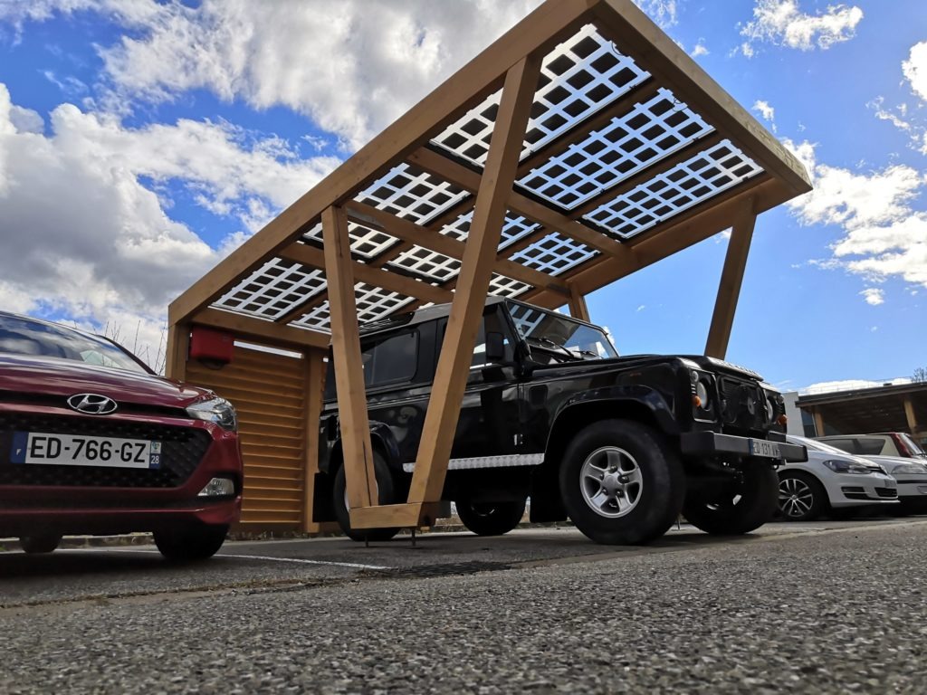carport solaire bois